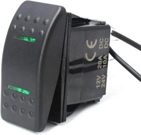 img 3 attached to 12V SPDT On-Off-On 3 Position X-Haibei Waterproof Rocker Switch with 4 Pin Green LED Light - Ideal for Marine Boats, Cars, and More