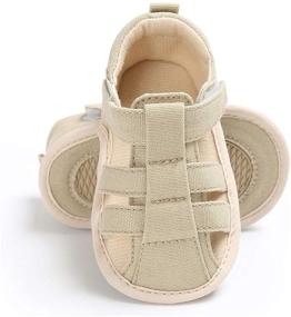 img 1 attached to BENHERO Sandals Toddler Fisherman C Beige Boys' Shoes in Sandals