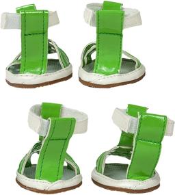img 1 attached to Supportive Waterproof Pet Sandals Booties