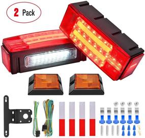 img 4 attached to 🚚 Enhance Trailer Safety with Nilight TL-40 Submersible LED Trailer Light Kit for 12V RVs, Boats, and Trucks