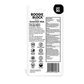 img 3 attached to Boogie Block Baby Sunscreen: Mineral Stick, Water Resistant, SPF 50, 0.49 Oz