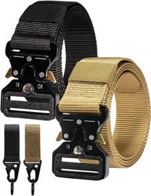 img 4 attached to Black1 Military Tactical Outdoor Buckle for Men's Accessories and Belts