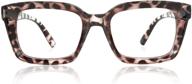 👓 stylish designer jisoo oversized reading glasses for women - large oprah style readers with spring hinge logo