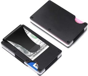 img 1 attached to 💳 Detachable Aluminum Wallet Credit Holder