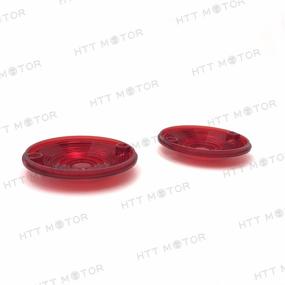 img 2 attached to Red Turn Signal Lens Cover Top - HTTMT MT293-001-COVER - Compatible with Harley Electra Glide Tour Glide (1986-2012)