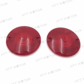 img 4 attached to Red Turn Signal Lens Cover Top - HTTMT MT293-001-COVER - Compatible with Harley Electra Glide Tour Glide (1986-2012)