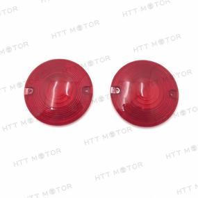 img 3 attached to Red Turn Signal Lens Cover Top - HTTMT MT293-001-COVER - Compatible with Harley Electra Glide Tour Glide (1986-2012)