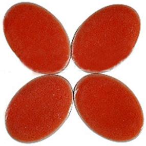 img 1 attached to 🔴 High-Quality BestTeam Mosaic Tiles: Micro Ceramic Craft Art Oval Ultrathin DIY Mosaic Decor Set of 120 Pcs Jewelry Earring Porcelain Tiles in Red