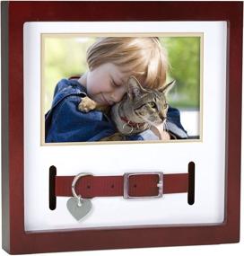 img 1 attached to Pearhead Pet Collar Keepsake Frame for Dogs or Cats