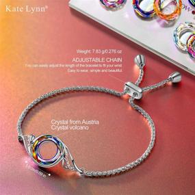 img 3 attached to Add Sparkle to the Festivities with Kate Lynn Christmas Bracelets: Adjustable Girls' Jewelry