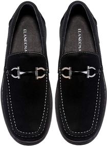 img 3 attached to 👞 ELANROMAN Loafers: Superior Leather Moccasin Shoes for Style and Comfort