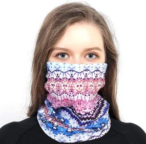 img 3 attached to 🧣 Boho Series 6PCS Outdoor Headband: Elastic Seamless Bandana Neck Gaiter Scarf for Yoga, Hiking, and Sports