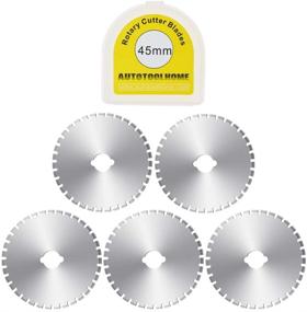 img 4 attached to 🔪 Premium 5-Pack Crochet Edge Skip Blade Perforated Rotary Blades for Paper, Fleece Fabric, and Scrapbooking