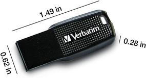 img 2 attached to 💾 Verbatim 16GB Ergo USB 2.0 Flash Drive - Black: Reliable, High-Speed Storage Solution