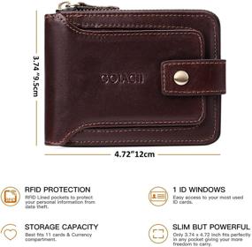 img 2 attached to 👛 Genuine Leather GOIACII Wallet with RFID Blocking
