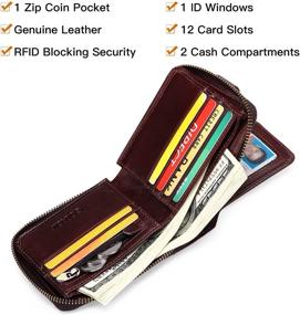 img 1 attached to 👛 Genuine Leather GOIACII Wallet with RFID Blocking