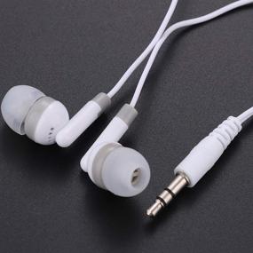 img 3 attached to 🎧 100-Pack Wholesale Bulk Individually Bagged White Earbuds Headphones for iPhone, Android, MP3 Player