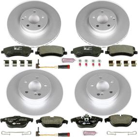 img 1 attached to 🔒 Power Stop ESK6604 Евро-Стоп Тормозной Комплект: Повышенная Тормозная Производительность для Увеличения Безопасности