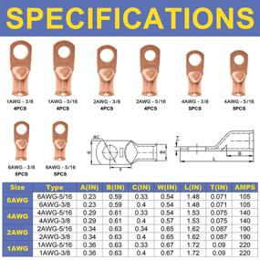 img 2 attached to Haisstronica 76PCS Copper Wire Shrink