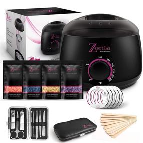 img 4 attached to 🔥 Professional Wax Warmer Hair Removal Kit with Hot Melts Pot, Stripless, Facial, Body, Bikini Brazilian Waxing - Includes 4 Pearl Hard Wax Beans, Applicator Sticks, and Manicure Set for Women & Men