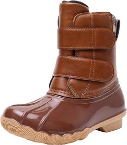 img 4 attached to Ahannie Outdoor Fashion Waterproof Toddler Boys' Shoes ~ Boots