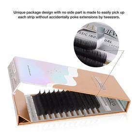 img 2 attached to 👁️ LASHVIEW Eyelash Extensions, Individual Lashes, Premium Single & Classic Lashes, Natural Semi Permanent Eyelashes, Soft Application-Friendly, 0.15 D Curl 17mm Thickness, Mink Lashes - Enhancing Your Look with High-Quality Eyelash Extensions