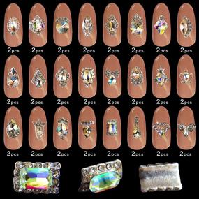 img 3 attached to 10248pcs Round AB Crystals for Acrylic Nail Art with Multi Shapes Glass Rhinestones and Nail Diamonds - Nail Rhinestones Kit