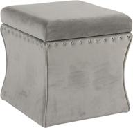 spatial order storage ottoman nailheads logo