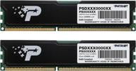 💪 patriot memory signature ddr3 16gb (2 x 8gb) cl11 pc3-12800 (1600mhz) dimm kit psd316g1600kh - high performance memory upgrade for optimal speed and efficiency логотип