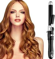 revolutionary 1-inch hair curling wand: auto curling iron with instant heat, dual voltage logo