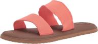 experience comfort and style 👣 with sanuk women's yoga gora gora sandals logo