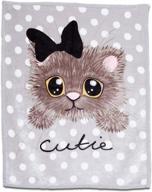 🐱 lush home kids super soft kitty throw blanket - 40 x 50 inches: cozy comfort for children logo