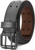 👔 chaoren double casual leather belts: high-quality men's accessories logo