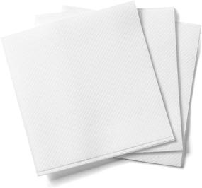 img 1 attached to 🍹 AH AMERICAN HOMESTEAD Cocktail Napkins: Disposable, Eco-Friendly & Compostable Square Napkins for Everyday Use, Parties or Wedding (100 Count, White)
