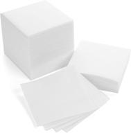 🍹 ah american homestead cocktail napkins: disposable, eco-friendly & compostable square napkins for everyday use, parties or wedding (100 count, white) logo