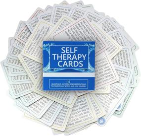 img 4 attached to 🧘 Anxiety Relief Card Deck - Convenient Self Therapy Tool for Relaxation! 115 Thought-Provoking Questions, Actionable Suggestions, and Guided Meditations. Enhance Self-Reflection and Mindfulness with these Handy Cards!