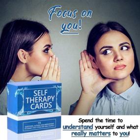 img 1 attached to 🧘 Anxiety Relief Card Deck - Convenient Self Therapy Tool for Relaxation! 115 Thought-Provoking Questions, Actionable Suggestions, and Guided Meditations. Enhance Self-Reflection and Mindfulness with these Handy Cards!