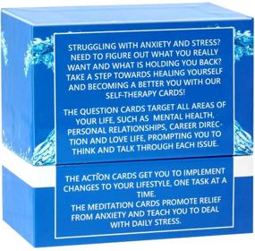 img 2 attached to 🧘 Anxiety Relief Card Deck - Convenient Self Therapy Tool for Relaxation! 115 Thought-Provoking Questions, Actionable Suggestions, and Guided Meditations. Enhance Self-Reflection and Mindfulness with these Handy Cards!