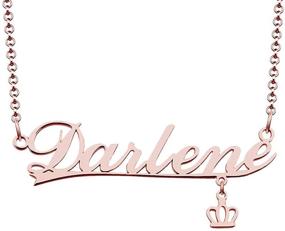 img 4 attached to 🎀 Personalized Girls' Necklace by CLY Jewelry: Customizable Necklaces & Pendants