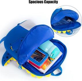 img 3 attached to NOHOO Dinosaur Backpack Waterproof Preschool Backpacks for Kids' Backpacks