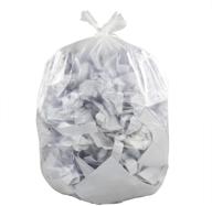 🗑️ yubine clear large trash bags, 45 gallon lawn and leaf bags: 65 counts - durable and versatile waste management solution logo