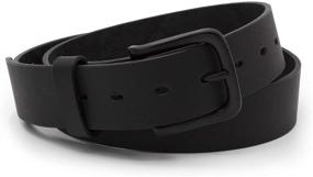 img 4 attached to Enhance Your Wardrobe with Huntsman Full Grain Leather Black Men's Accessories and Belts