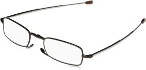 img 4 attached to 👓 Gideon Rectangular Reading Glasses by Foster Grant