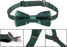 img 1 attached to 👔 UDRES Unisex Kid Bow Tie & Suspender Sets | Adjustable and Stylish Accessories for Boys and Girls