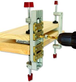 img 2 attached to 🛠️ Milescraft 1311 Joint Pro: All Steel Self-Clamping Doweling Jig with Guide Bushings (1/4 in., 5/16 in., and 3/8 in.) - Professional Quality