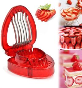 img 4 attached to AKOAK Kitchen Strawberry Slicer Stainless