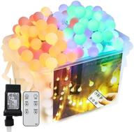 76ft multicolor globe string lights with remote timer - perfect indoor and outdoor decor for bedroom, christmas, parties, wedding and patio логотип