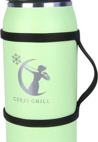 img 2 attached to 🏃 CERES CHILL Water Bottle Strap Handle Carrier | Silicone Handle for 8oz to 40oz Bottles | Handheld Solution for Runners &amp; Joggers with Anti-Slip Grip &amp; Drop Protection