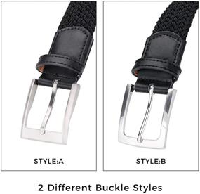 img 1 attached to 🏻 Stylish and Versatile ToyRis Elastic Braided Men's Accessories: Comfortable Stretch for Casual Wear