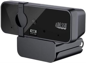 img 2 attached to 📷 Adesso Cybertrack H6 4K Ultra HD USB Webcam with Dual Microphone & Privacy Shutter Cover, Black - Enhanced SEO